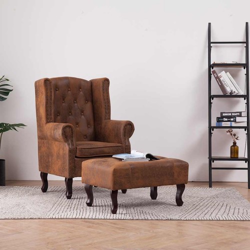 Fauteuil repose pied cuir - fauteuil, repose-pied